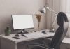 modern stylish home office workplace white black 2023 11 27 05 20 17 utc