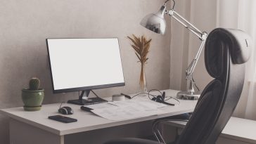 modern stylish home office workplace white black 2023 11 27 05 20 17 utc